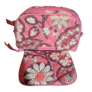 Vera Bradley "Blush Pink" Cosmetic Case And Coin Purse